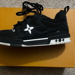 Louis Vuitton Black and White Kids Sneakers